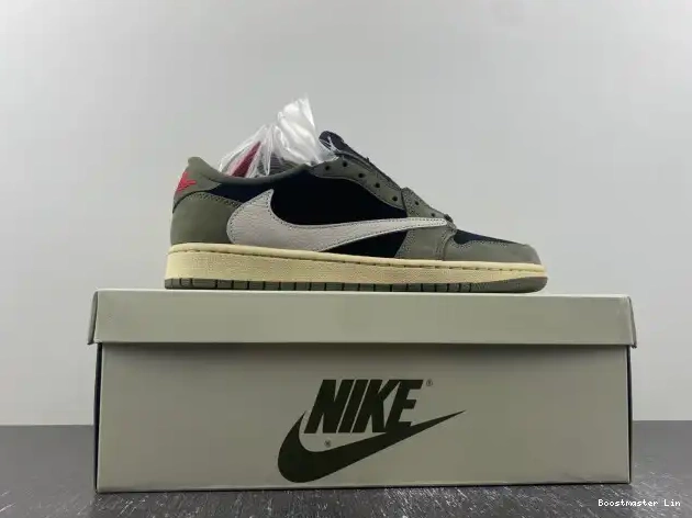 Bmlin shoes DM7866-002 X SP OG JORDAN OLIVE' TRAVIS SCOTT AIR 1 'BLACK LOW 0514